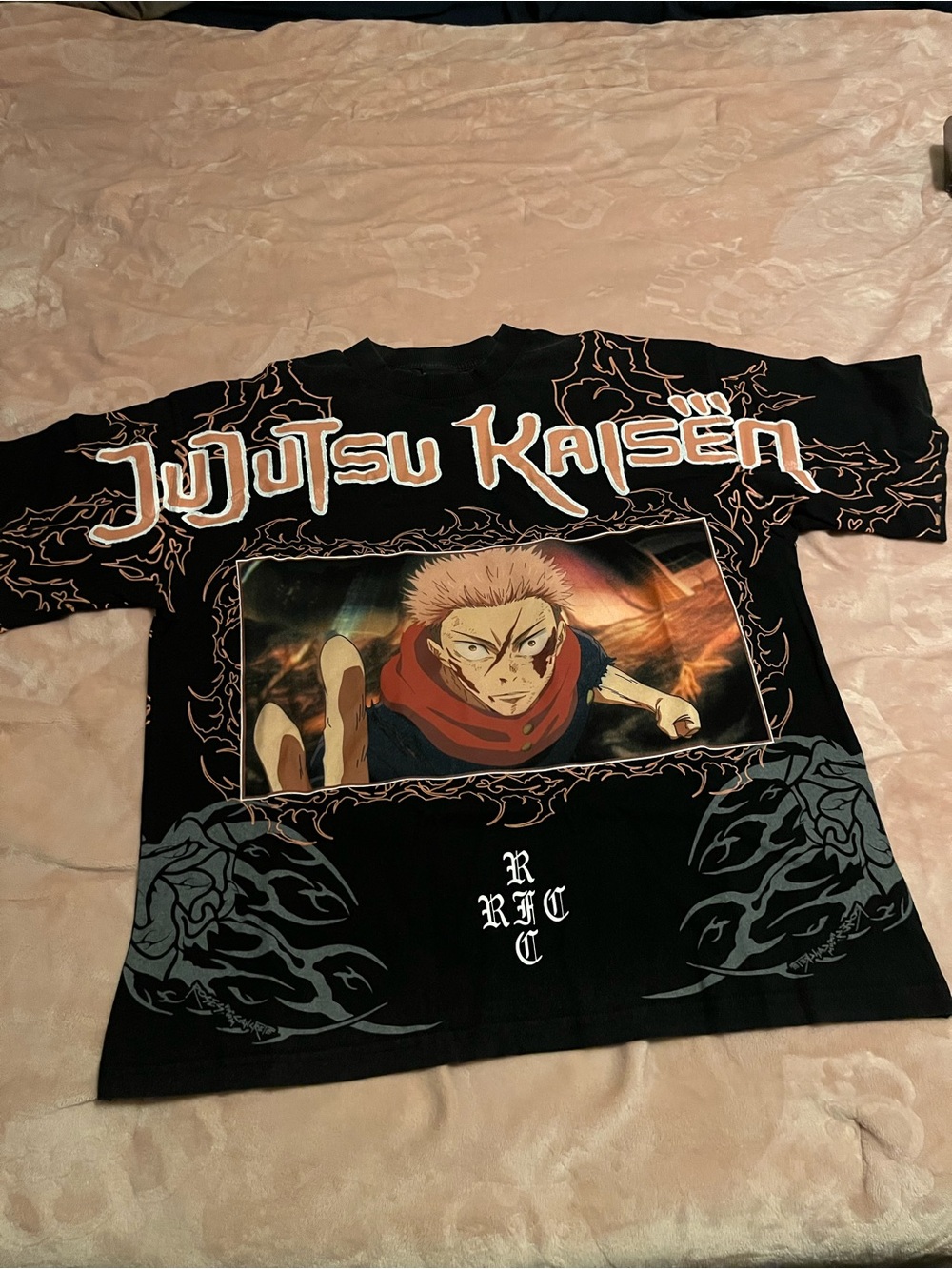 Jujutsu Kaisen Black Graphic Short Sleeve Tee